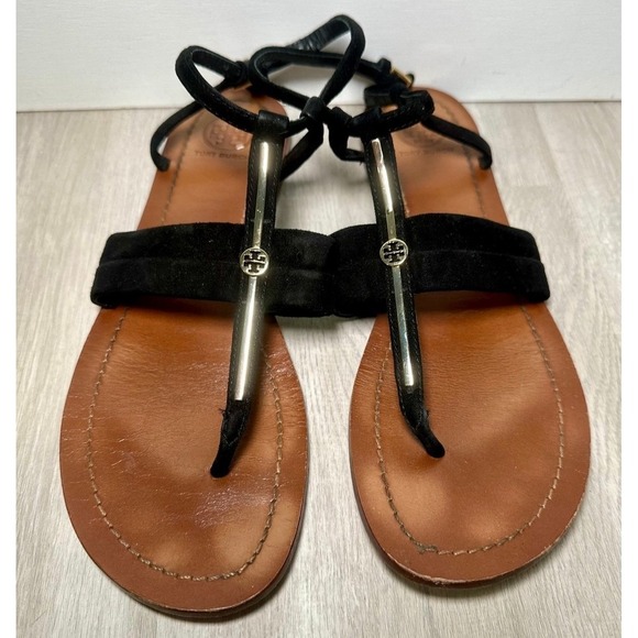 Tory Burch T Logo Thong Sandals 7.5 - Picture 1 of 6